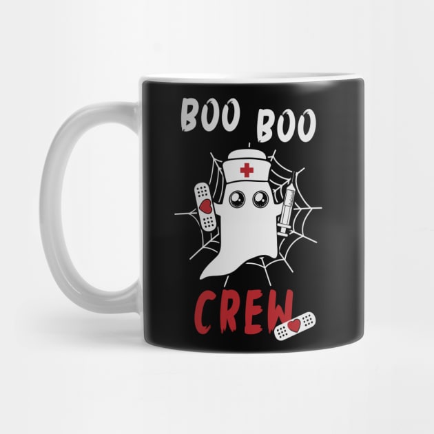 Boo Boo Crew Funny Nurse Halloween Ghost by Fabvity